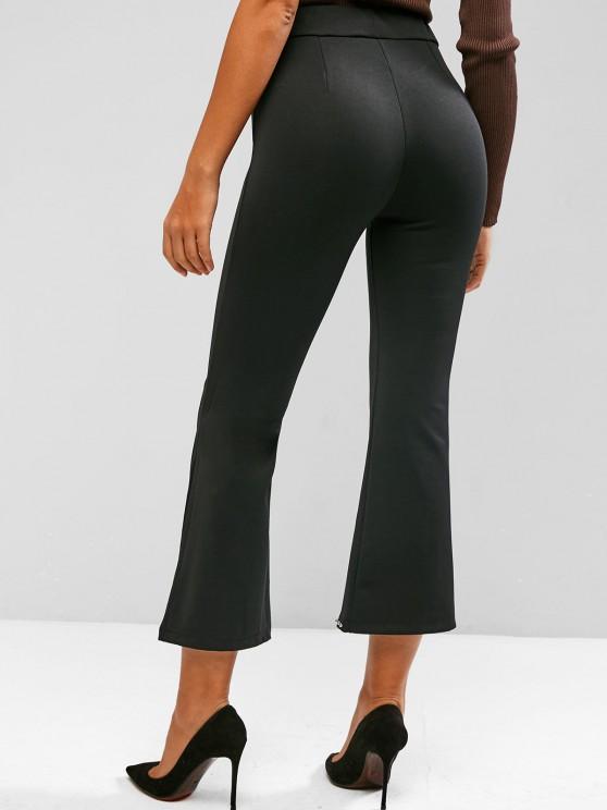 Studded Slit Hem Pull On Flare Pants - LuckyFash™