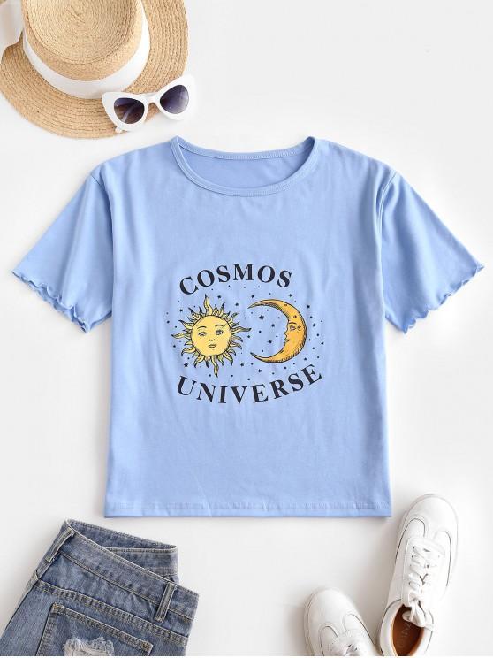 Sun Moon Star Lettuce Cuffs T-shirt - LuckyFash™