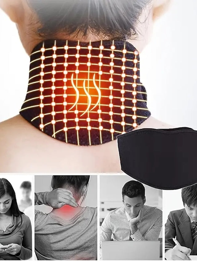 1 Pc Neck Heating Pad, Self Heating Neck Protection Massager Can Heat And Wrap The Neck, Relieve Neck Pain, Multi-Functional Heating Brace For Office Travel Home - LuckyFash™