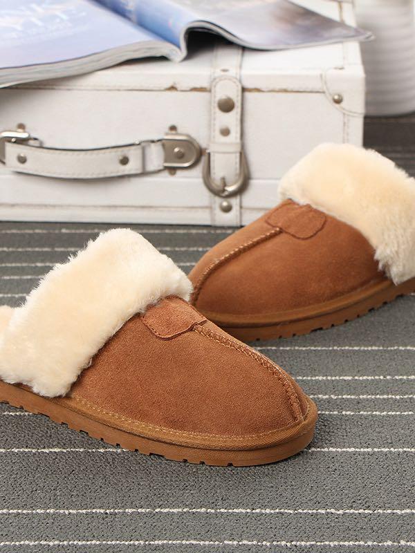 Sydney Water Resistant Genuine Shearling Scuff Slipper for Women