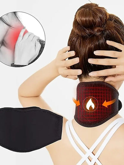 1 Pc Neck Heating Pad, Self Heating Neck Protection Massager Can Heat And Wrap The Neck, Relieve Neck Pain, Multi-Functional Heating Brace For Office Travel Home - LuckyFash™