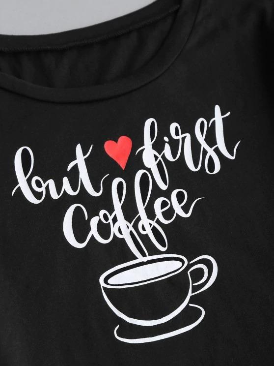 Valentine Heart Coffee Graphic Two Piece Set - LuckyFash™