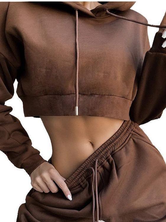 Women Casual Fleece Two-piece Sports Suit - LuckyFash™