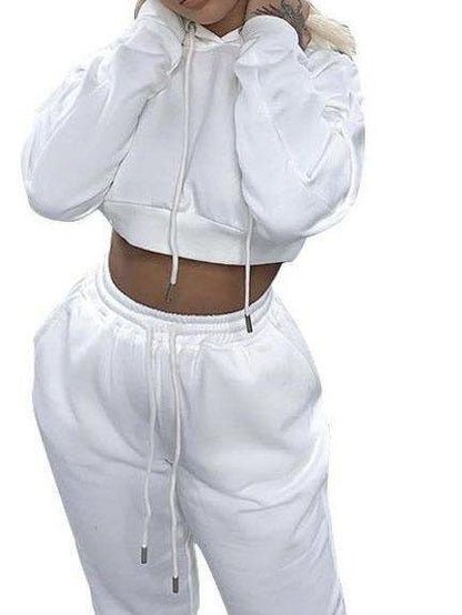 Women Casual Fleece Two-piece Sports Suit - LuckyFash™