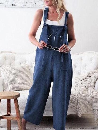 Women Casual Overalls Wide Leg Jumpsuit for Women