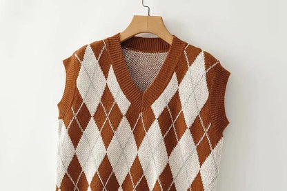 Women Knitted V Neck vest - LuckyFash™