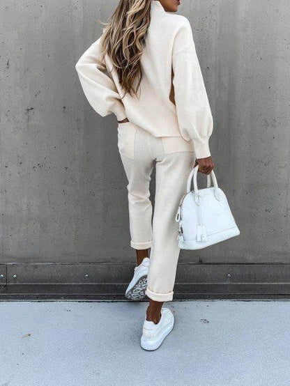 Women Loose Long Sleeve High Collar suit - LuckyFash™