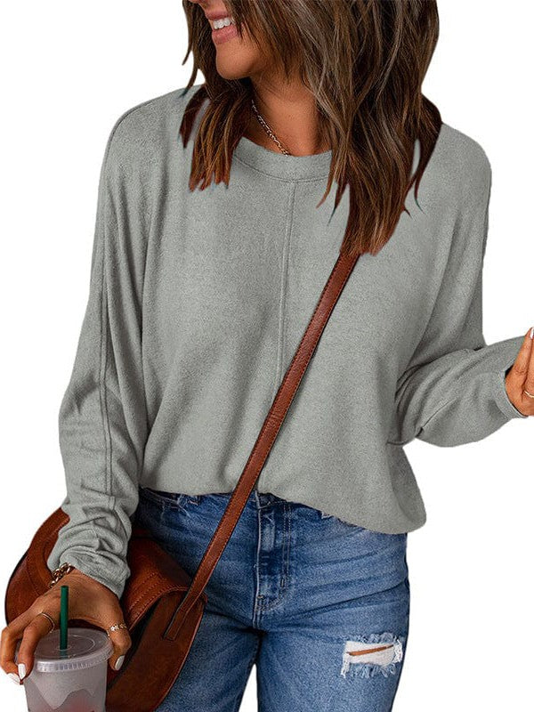 Women's Loose Patchwork Pullover Sweatshirt