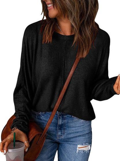 Women's Loose Patchwork Pullover Sweatshirt