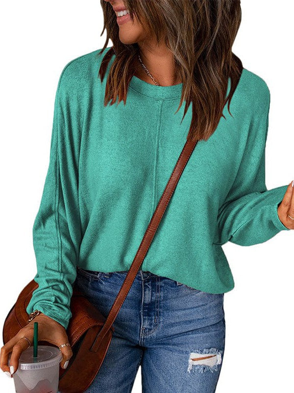 Women's Loose Patchwork Pullover Sweatshirt