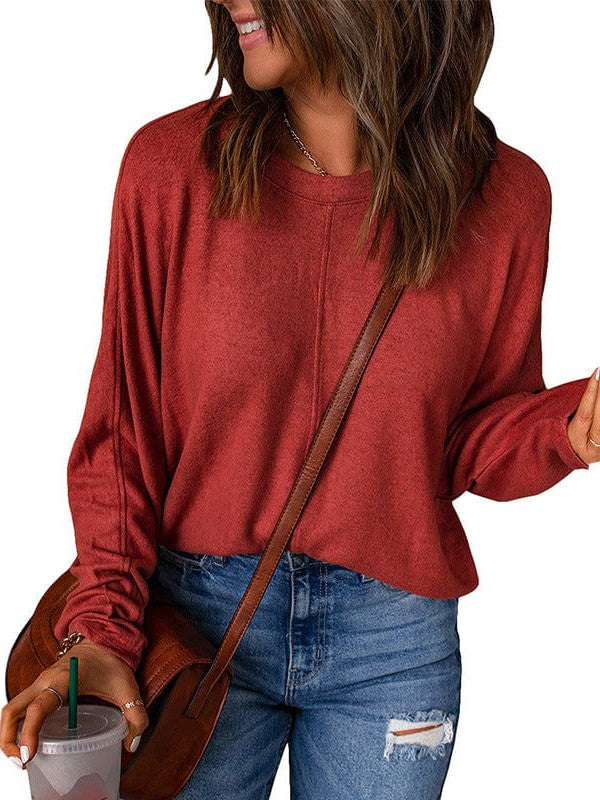 Women's Loose Patchwork Pullover Sweatshirt