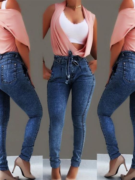 Women Slim Stretch Denim Jeans - LuckyFash™