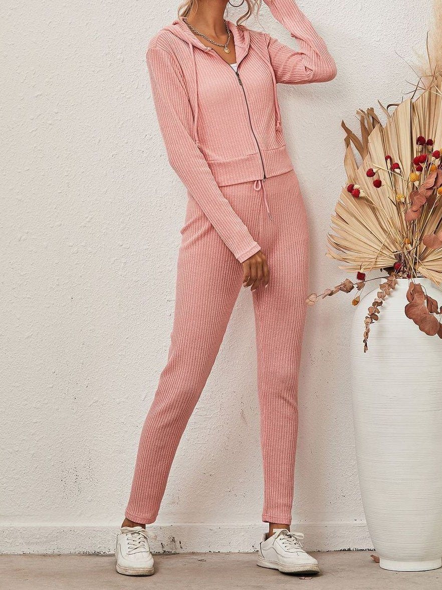 Women Solid Color Casual Suit - LuckyFash™