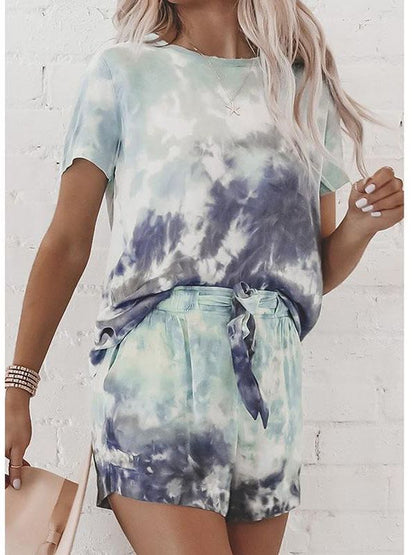 Women Tie-Dye Printed  Pajamas for Women