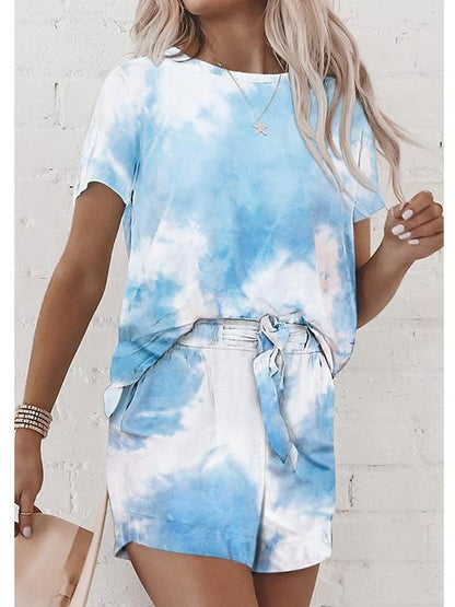 Women Tie-Dye Printed  Pajamas for Women