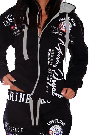 2 Piece Full Zip Tracksuit Casual for Women