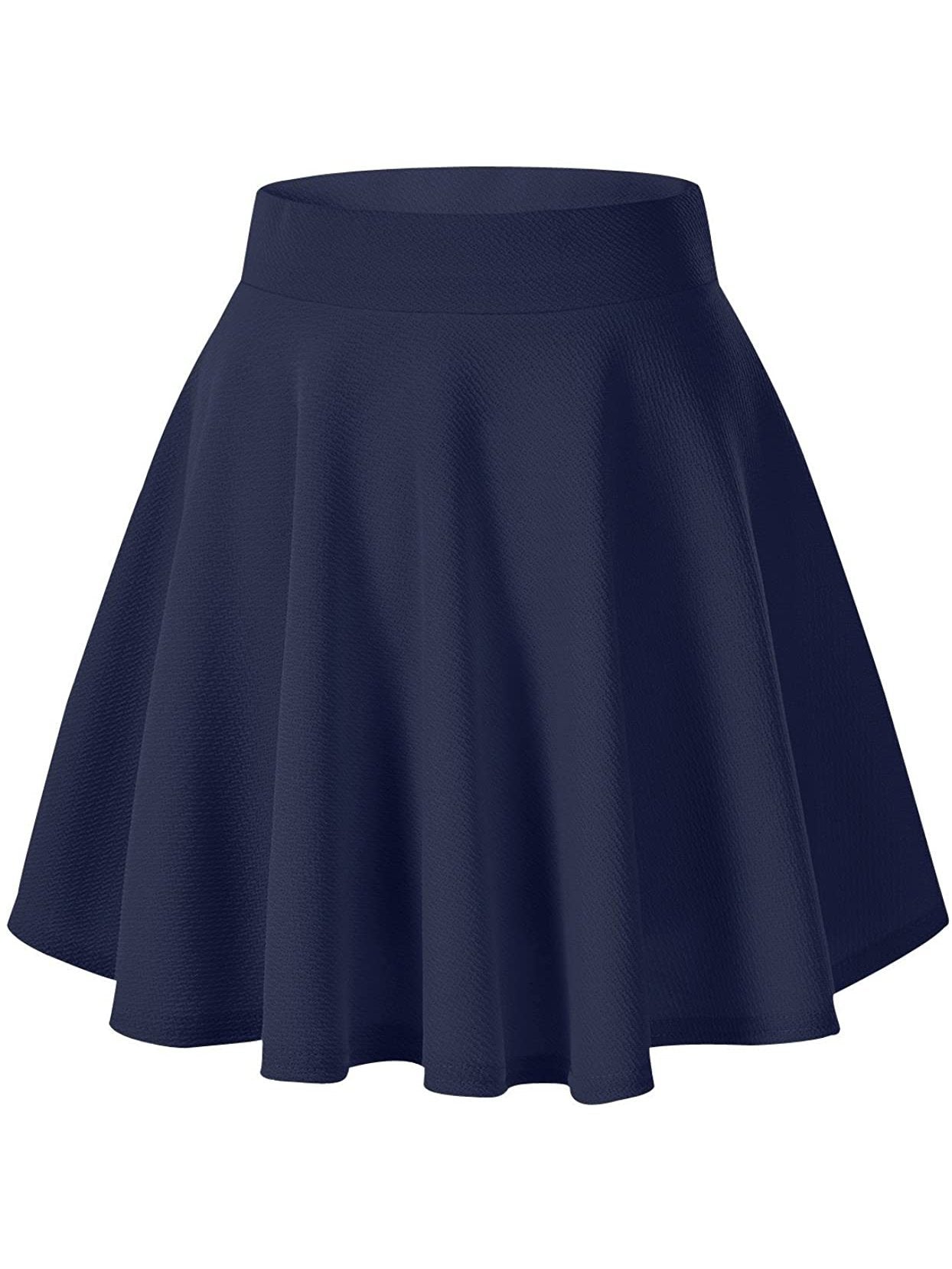 Women's Basic Versatile Stretchy Flared Casual Mini Skater Skirt - LuckyFash™