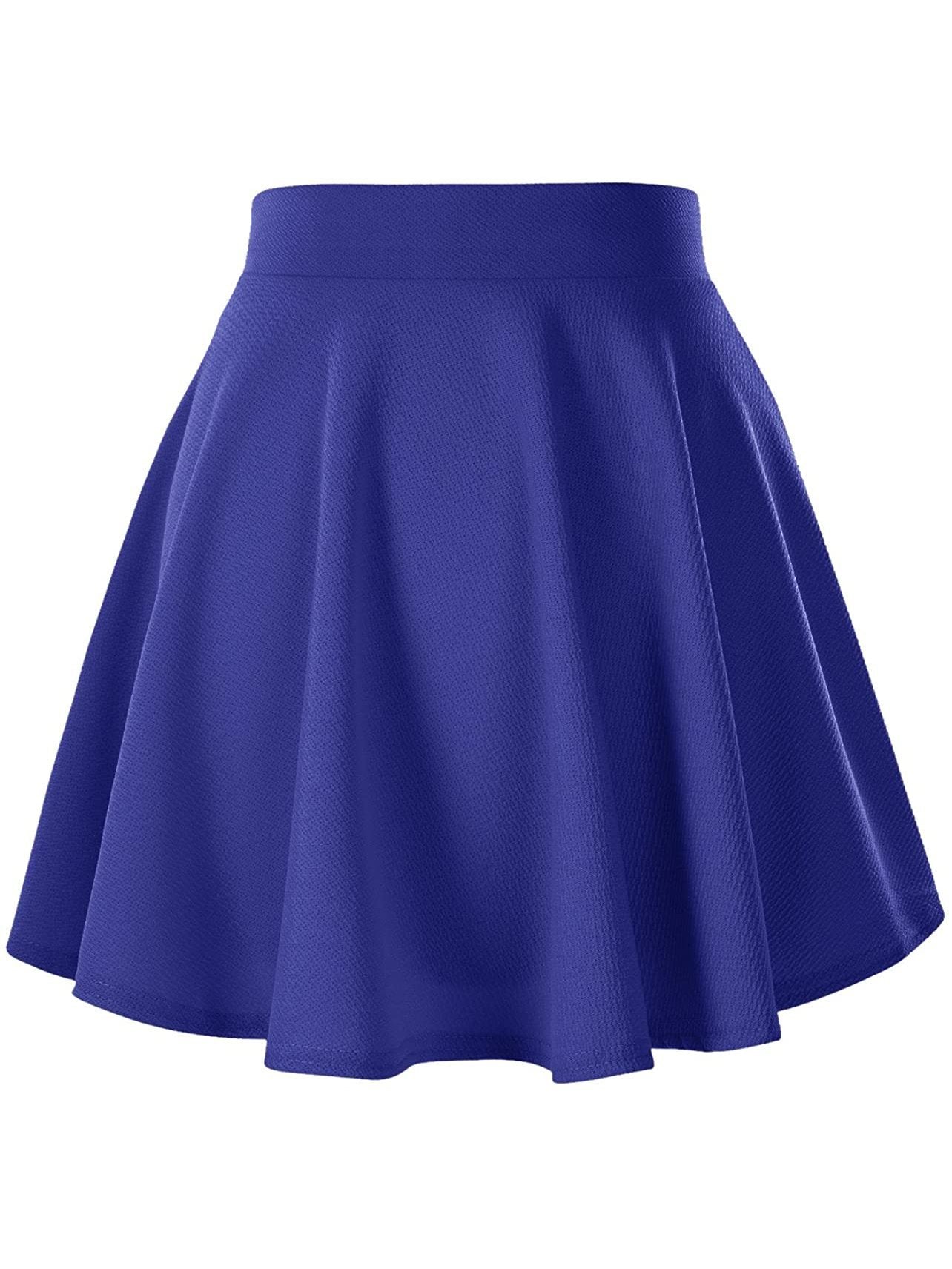 Women's Basic Versatile Stretchy Flared Casual Mini Skater Skirt - LuckyFash™