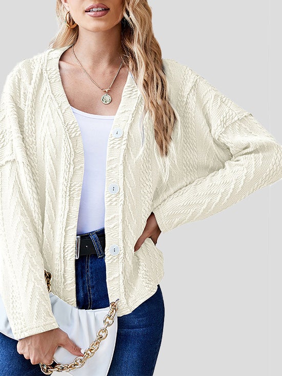 Cardigans Fashion Button Long Sleeve Sweater Cardigan for Women