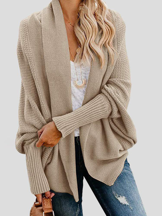 Cardigans Fashion Solid Bat Sleeve Sweater Cardigan for Women