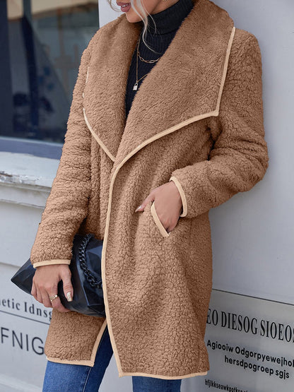 Women's Coats Loose Large Plush Mid-Length Coat - LuckyFash™