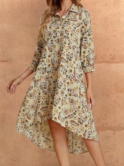 Women's Dresses Casual Floral Pocket Long Sleeve Dress - LuckyFash™