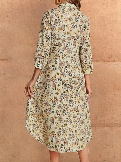 Women's Dresses Casual Floral Pocket Long Sleeve Dress - LuckyFash™