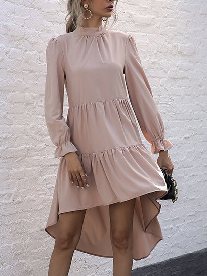 Dresses Long Sleeve Cake Irregular Fishtail Dress for Women