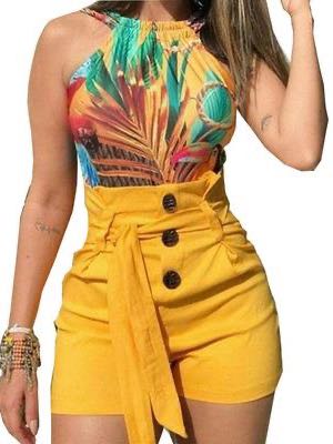 Women's Pure Color High Waist Shorts - LuckyFash™