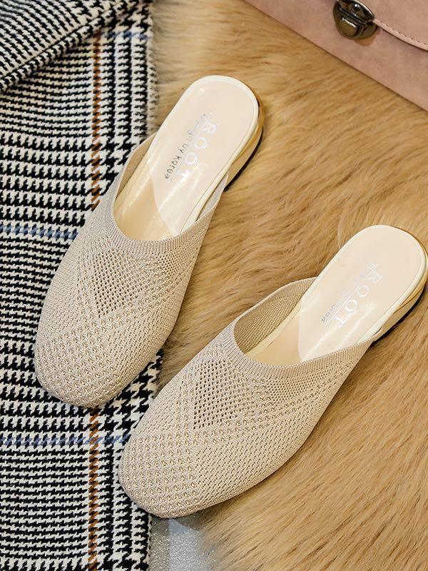 Women's Out Wear Flat Squre-Tipped Slipper - LuckyFash™