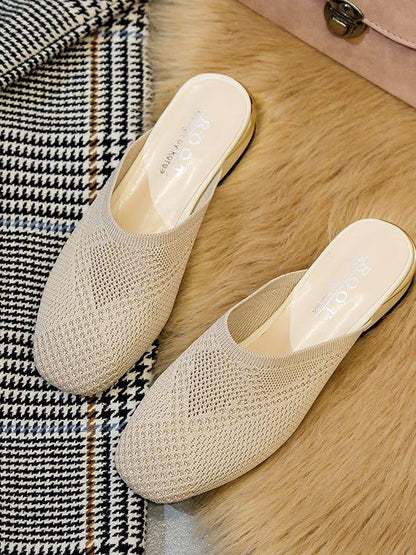 Women's Out Wear Flat Squre-Tipped Slipper - LuckyFash™