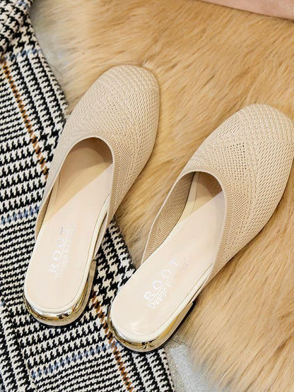 Women's Out Wear Flat Squre-Tipped Slipper - LuckyFash™