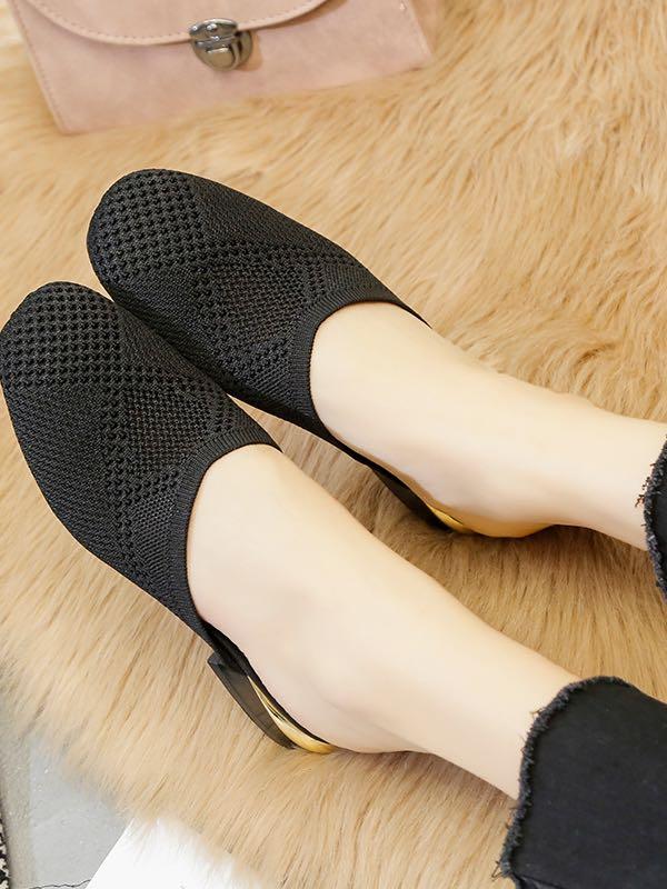 Women's Out Wear Flat Squre-Tipped Slipper - LuckyFash™