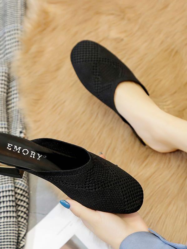 Women's Out Wear Flat Squre-Tipped Slipper - LuckyFash™