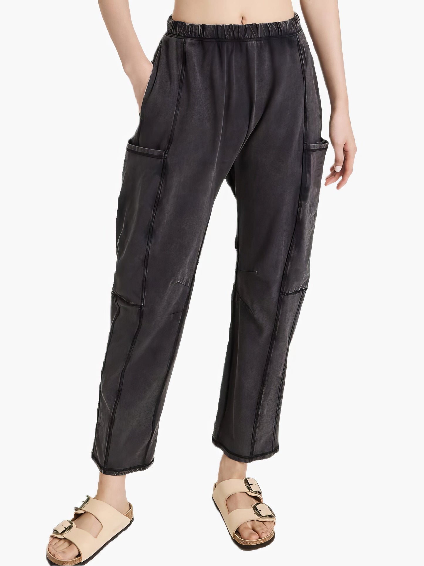 Pants - Loose Pocket Zipper Casual Pants - MsDressly