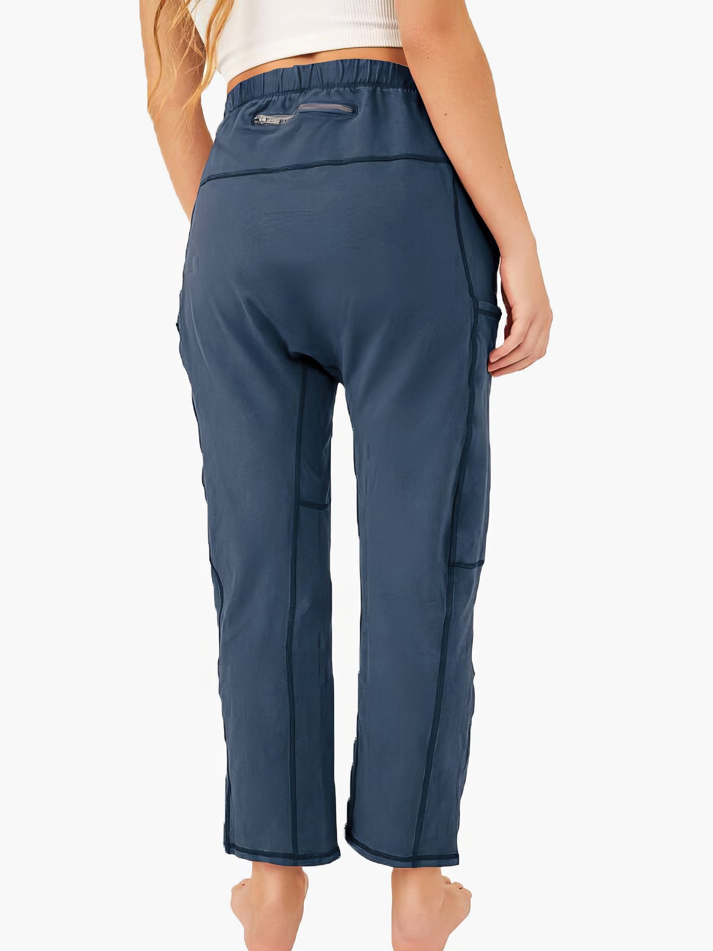 Pants - Loose Pocket Zipper Casual Pants - MsDressly