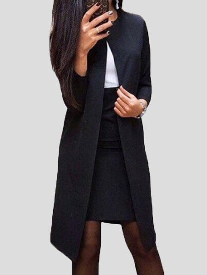 Women's Sets Solid Coat Skirt Professional Two-Piece Suit - LuckyFash™