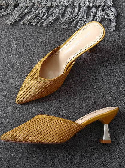 Women's Summer Chic Knit Slip-On Stiletto - LuckyFash™