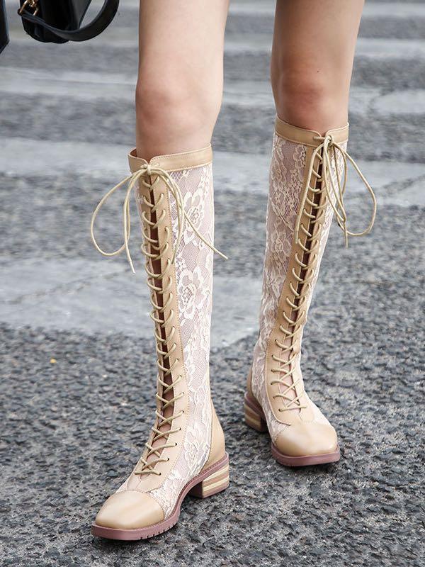 Women's Summer Stylish Breathable Lace Boots - LuckyFash™