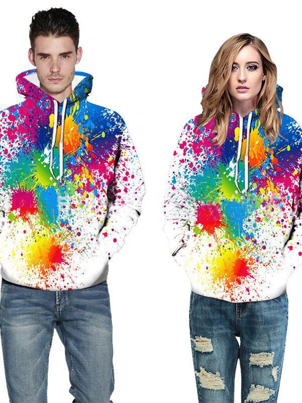 Women's Winter 3D Colorful Digital Print Hoodie - LuckyFash™