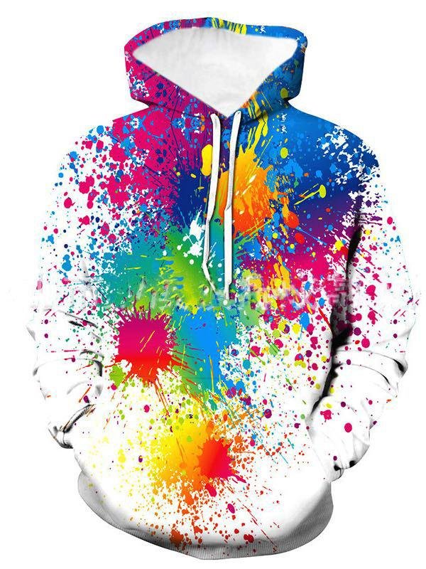 Women's Winter 3D Colorful Digital Print Hoodie - LuckyFash™