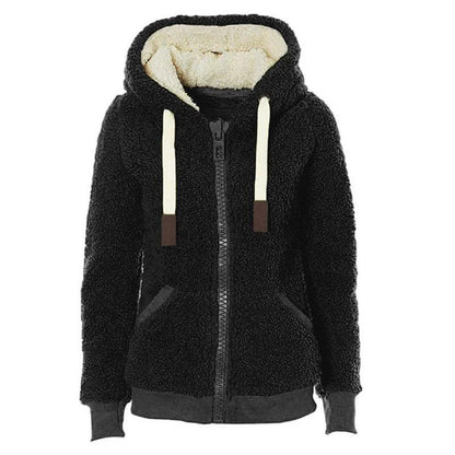 Winter Warm Full Zip Long Sleeve Fleece Hoodie for Women