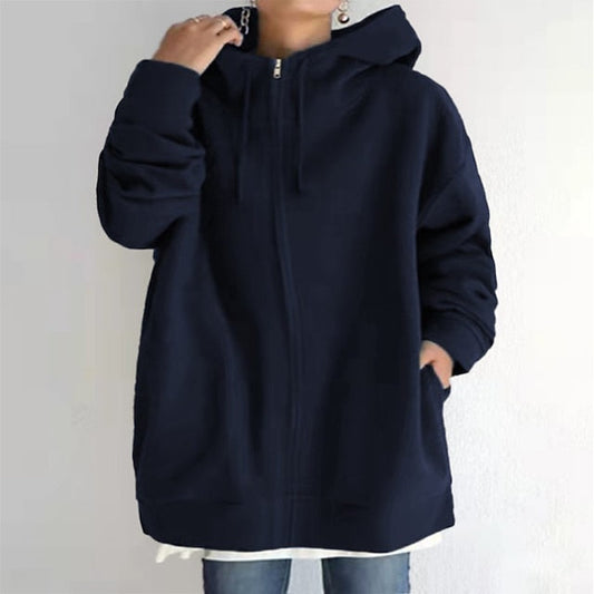 Women's Hoodie Jacket Spring Zip up Hoodie Drawstring Sweatshirt Long Sleeve Hooded Jacket Sport Outdoor Winter Heated Jacket