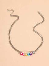 Safety Pin Decor Chain Necklace - LuckyFash™