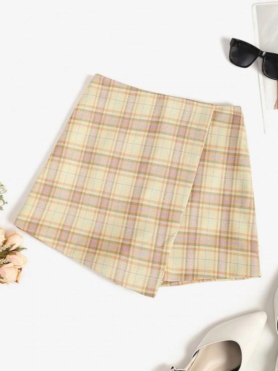 Plaid Overlap Shorts