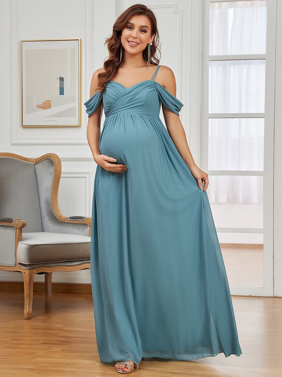 Adorable A Line Off Shoulder Wholesale Maternity Dresses