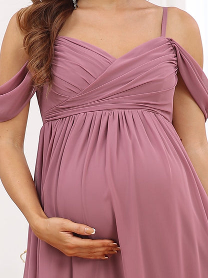 Adorable A Line Off Shoulder Wholesale Maternity Dresses