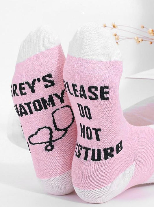 Women Cute Letter Printed Socks