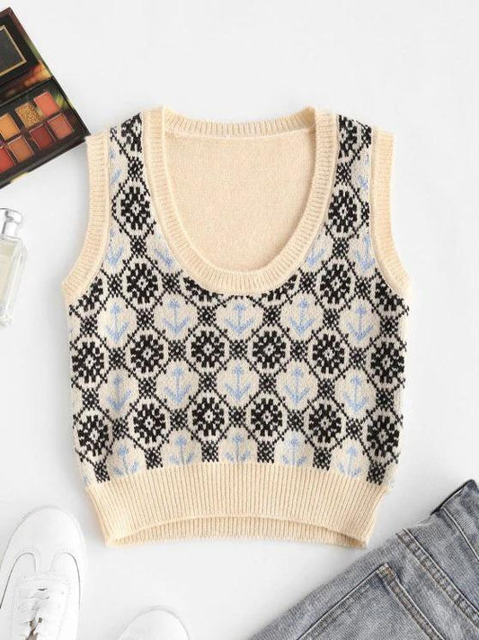 Anchor Snowflake Sweater Vest - INS | Online Fashion Free Shipping Clothing, Dresses, Tops, Shoes