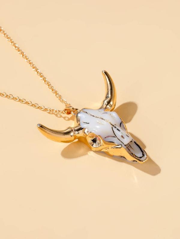 Animal Head Charm Necklace - INS | Online Fashion Free Shipping Clothing, Dresses, Tops, Shoes